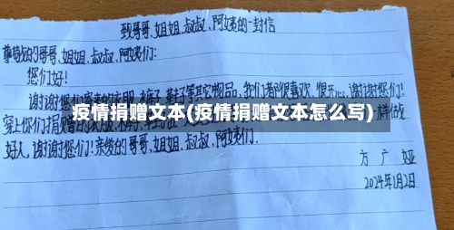 疫情捐赠文本(疫情捐赠文本怎么写)-第2张图片