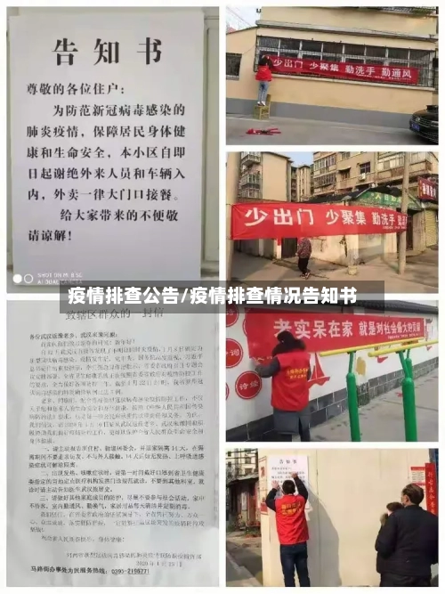 疫情排查公告/疫情排查情况告知书-第3张图片