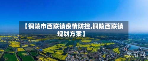 【铜陵市西联镇疫情防控,铜陵西联镇规划方案】-第2张图片