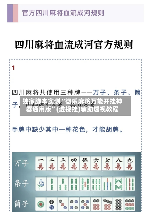 独家脚本实测“微乐麻将万能开挂神器通用版”(透视挂)辅助透视教程-第2张图片