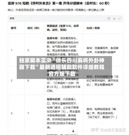 独家脚本实测“微乐四川麻将外卦神器下载”最新透视辅助软件详细教程官方版下载-第2张图片