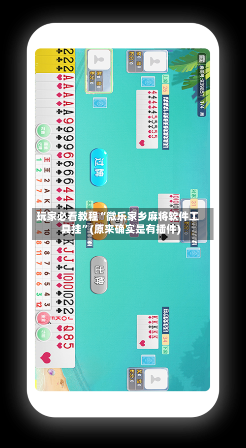 玩家必看教程“微乐家乡麻将软件工具挂	”(原来确实是有插件)-第2张图片