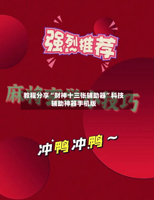 教程分享“财神十三张辅助器”科技辅助神器手机版-第3张图片