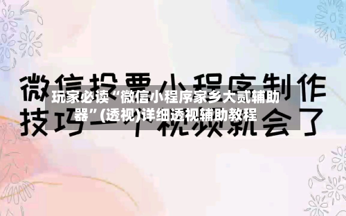 玩家必读“微信小程序家乡大贰辅助器	”(透视)详细透视辅助教程-第2张图片