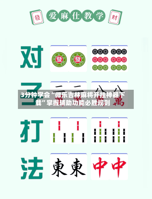 3分钟学会“微乐吉林麻将开挂神器下载”掌握辅助功能必胜规则-第2张图片