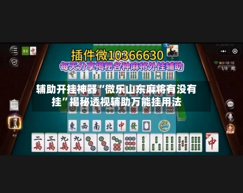 辅助开挂神器“微乐山东麻将有没有挂”揭秘透视辅助万能挂用法-第2张图片