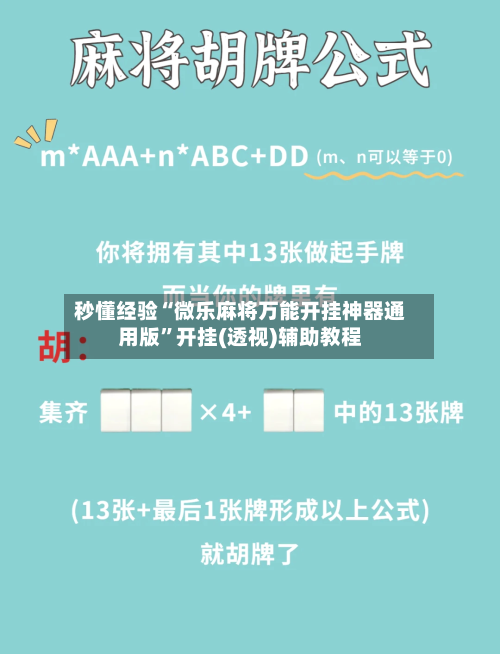 秒懂经验“微乐麻将万能开挂神器通用版”开挂(透视)辅助教程-第3张图片