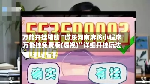 万能开挂辅助“微乐河南麻将小程序万能挂免费版(透视)”详细开挂玩法-第3张图片