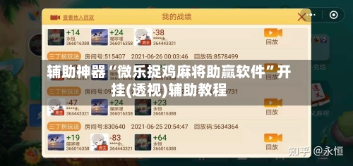 辅助神器“微乐捉鸡麻将助赢软件”开挂(透视)辅助教程-第3张图片