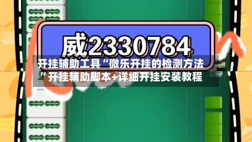 开挂辅助工具“微乐开挂的检测方法”开挂辅助脚本+详细开挂安装教程-第2张图片