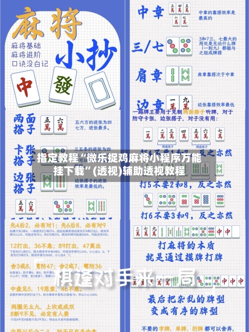 指定教程“微乐捉鸡麻将小程序万能挂下载”(透视)辅助透视教程-第2张图片