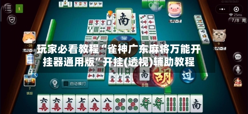 玩家必看教程“雀神广东麻将万能开挂器通用版”开挂(透视)辅助教程-第2张图片