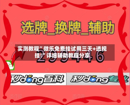实测教程	”微乐免费挂试用三天+透视挂!”详细辅助教程分享-第3张图片