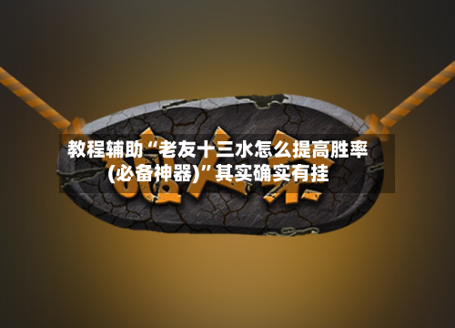 教程辅助“老友十三水怎么提高胜率(必备神器)”其实确实有挂