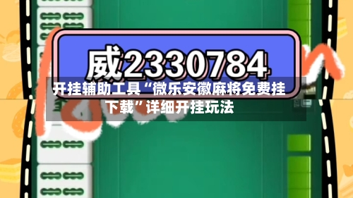 开挂辅助工具“微乐安徽麻将免费挂下载”详细开挂玩法-第2张图片