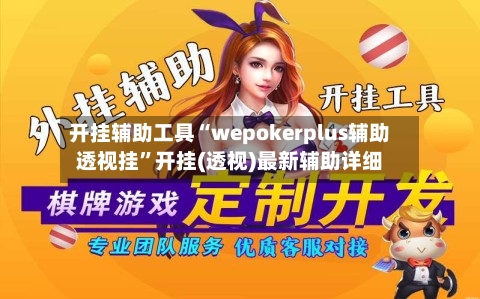 开挂辅助工具“wepokerplus辅助透视挂”开挂(透视)最新辅助详细-第3张图片