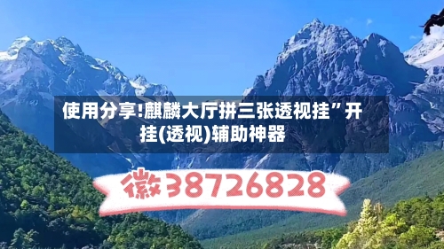 使用分享!麒麟大厅拼三张透视挂”开挂(透视)辅助神器-第2张图片