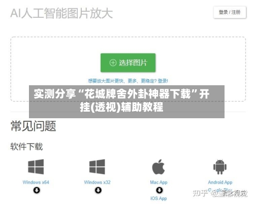 实测分享“花城牌舍外卦神器下载”开挂(透视)辅助教程-第2张图片