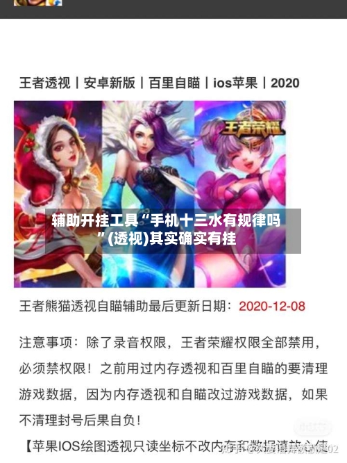 辅助开挂工具“手机十三水有规律吗	”(透视)其实确实有挂-第2张图片