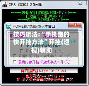 技巧玩法:“手机跑的快开挂方法”开挂(透视)辅助-第2张图片