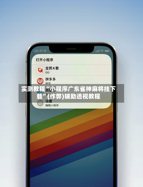 实测教程“小程序广东雀神麻将挂下载”(作弊)辅助透视教程-第2张图片