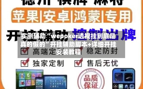 实测辅助“wepoker透视挂到底是真的假的	”开挂辅助脚本+详细开挂安装教程-第2张图片