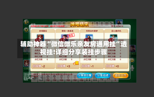辅助神器“微信微乐亲友房通用挂”透视挂!详细分享装挂步骤-第3张图片