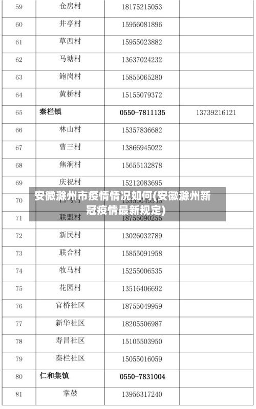 安微滁州市疫情情况如何(安徽滁州新冠疫情最新规定)-第2张图片
