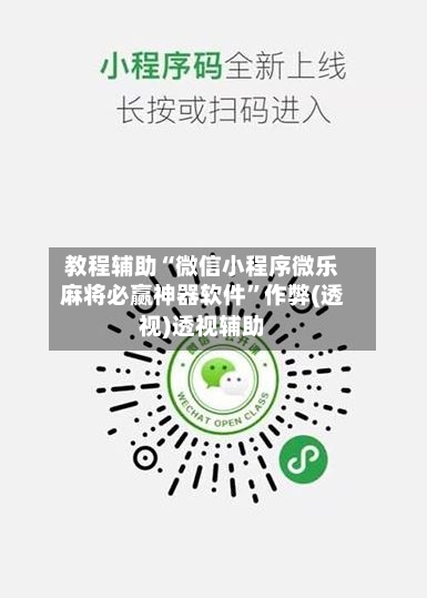 教程辅助“微信小程序微乐麻将必赢神器软件”作弊(透视)透视辅助-第3张图片