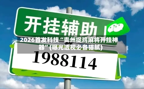 2026首发科技“贵州捉鸡麻将开挂神器	”(曝光透视必备猫腻)-第2张图片