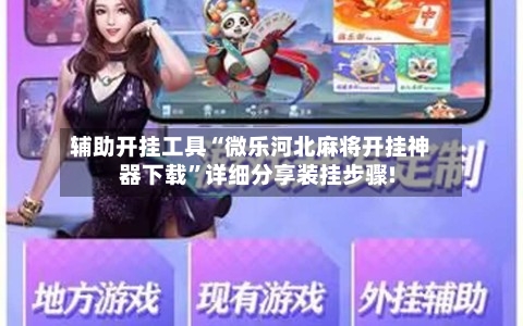 辅助开挂工具“微乐河北麻将开挂神器下载	”详细分享装挂步骤!-第2张图片