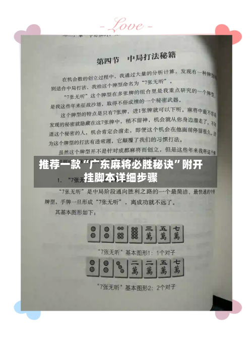 推荐一款“广东麻将必胜秘诀”附开挂脚本详细步骤-第2张图片
