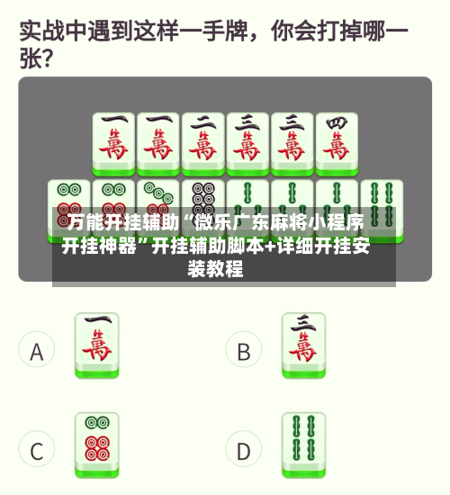 万能开挂辅助“微乐广东麻将小程序开挂神器”开挂辅助脚本+详细开挂安装教程-第2张图片