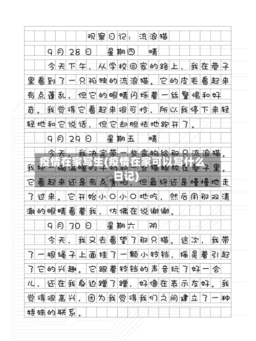 疫情在家写生(疫情在家可以写什么日记)-第2张图片