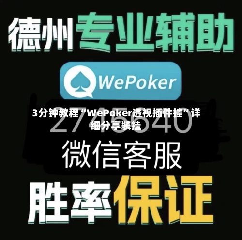 3分钟教程“WePoker透视插件挂	”详细分享装挂-第2张图片