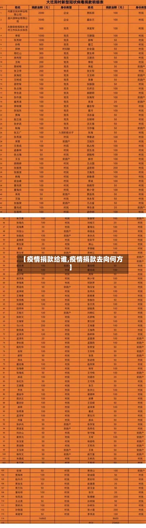 【疫情捐款给谁,疫情捐款去向何方】-第2张图片