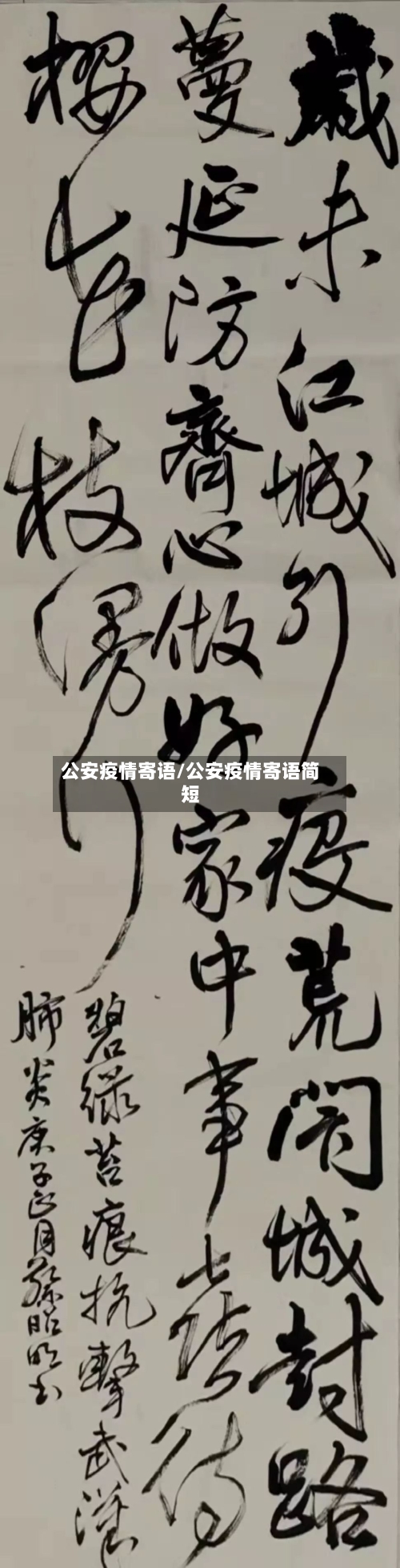 公安疫情寄语/公安疫情寄语简短